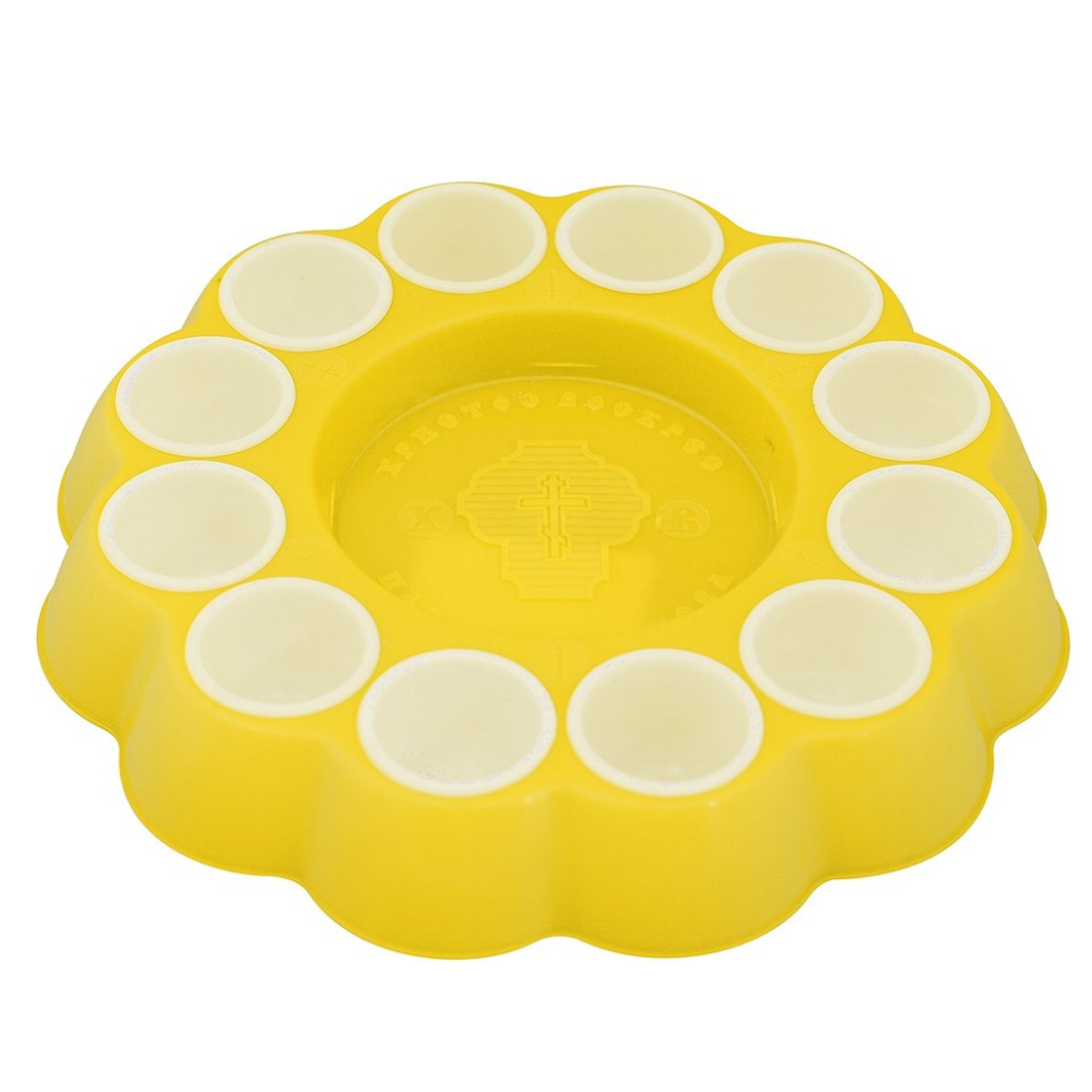 Блюдо "Цветок", для кулича и яиц, бм76-153