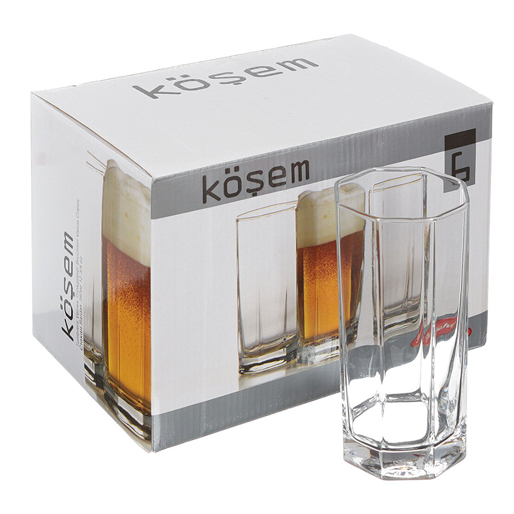 Набор стаканов "Kosem", 380 мл, 6 шт, 42082