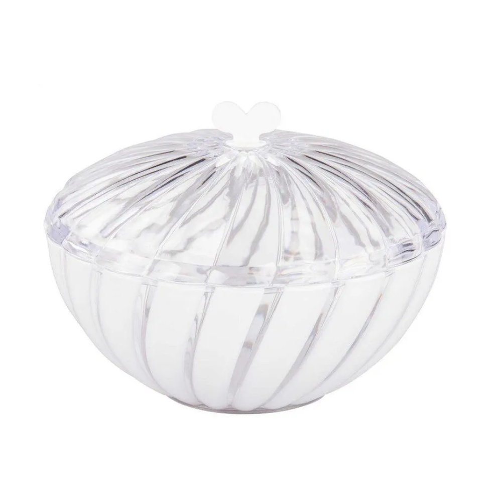 Сахарница "Грация", с крышкой, 0,8 л, белый, м6351