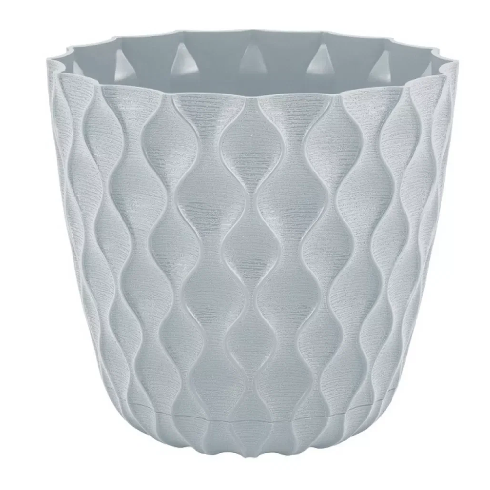 Горшок "Wave", 10 л, утренний туман