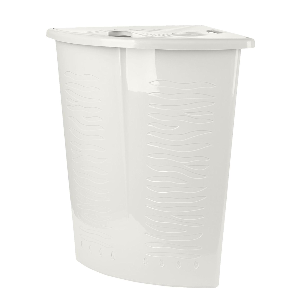 Корзина для белья, угловая, 40 л, белое облако, kl170011048