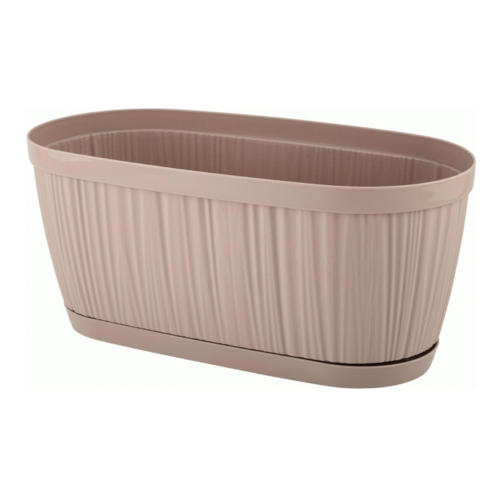 Горшок "Barcelona", овал, 2,7 л, молочный шоколад