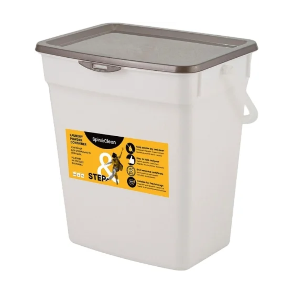 Контейнер для стирального порошка, 10 л, антрацит, sc140810003