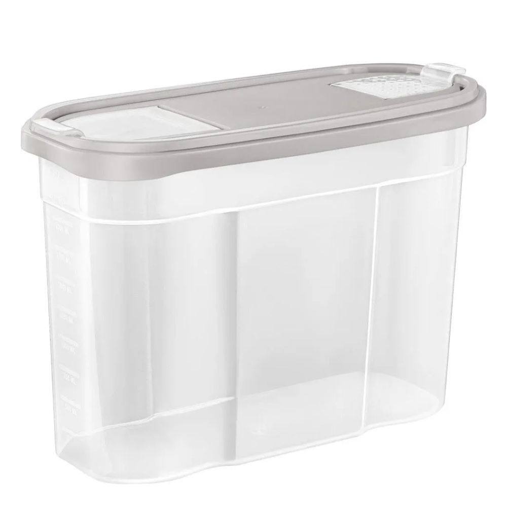 Банка для сыпучих продуктов, 4 л, пепельный жемчуг,  рт103110024