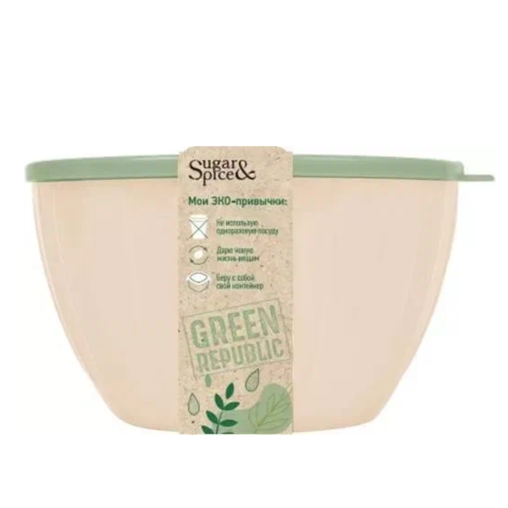 Салатник с крышкой, 1,7 л, лен, se1866gr