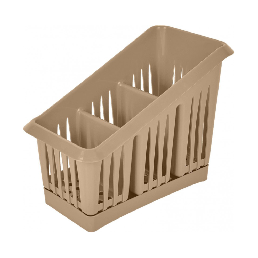 Сушилка для столовых приборов, 3 секции, шоколадный мокко, рт156411015