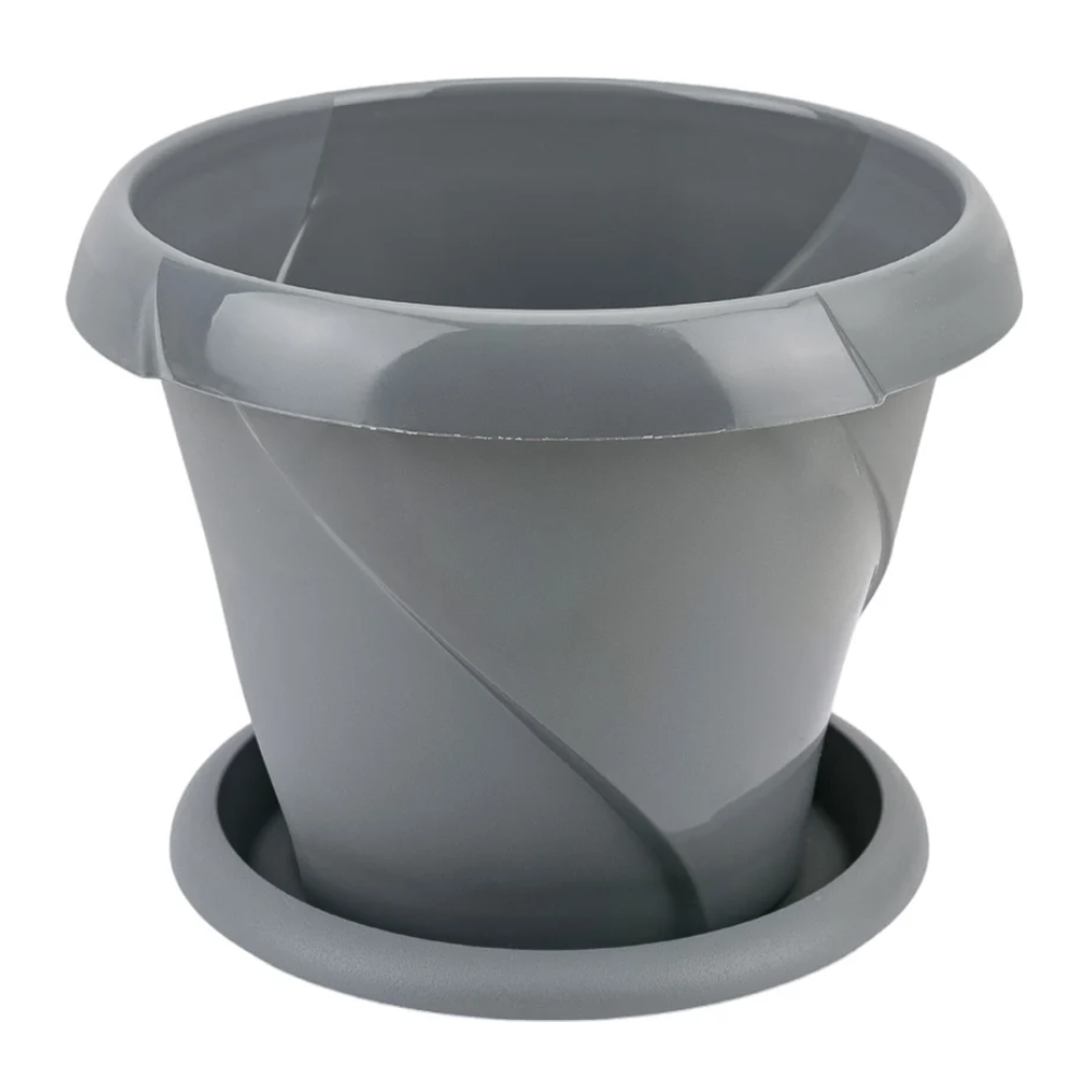 Кашпо "Флориана", 2,8 л, серебро