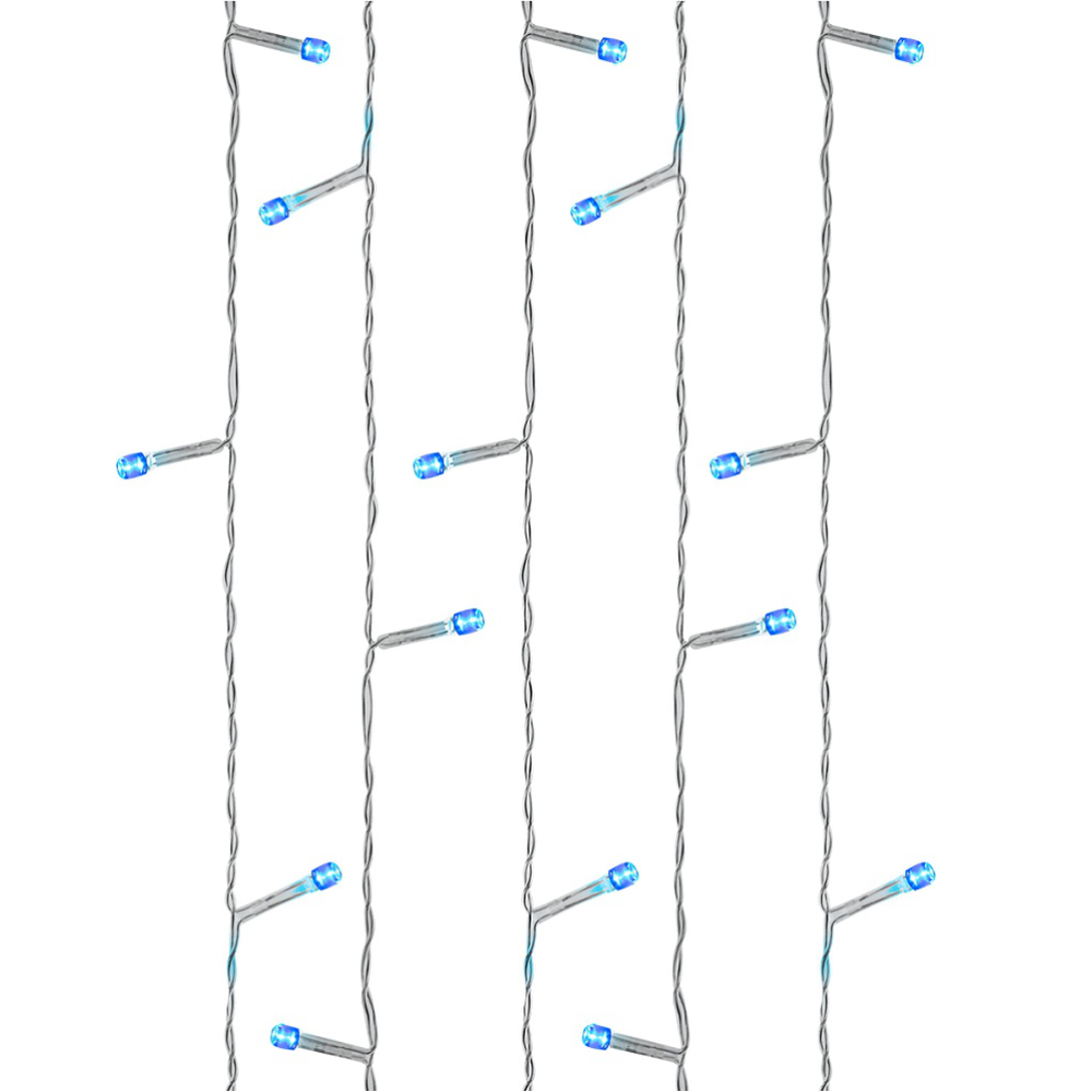 Гирлянда электрическая "Занавес", 2*1,5 м, 80 л, синий, ГЗ-0038