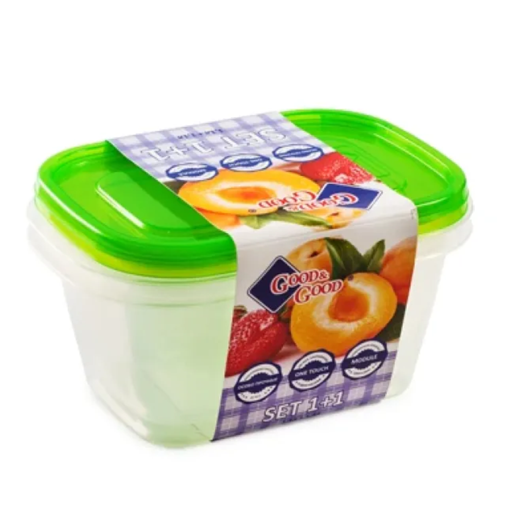 Набор контейнеров, 1,1 л, 2 штуки, srec3-2