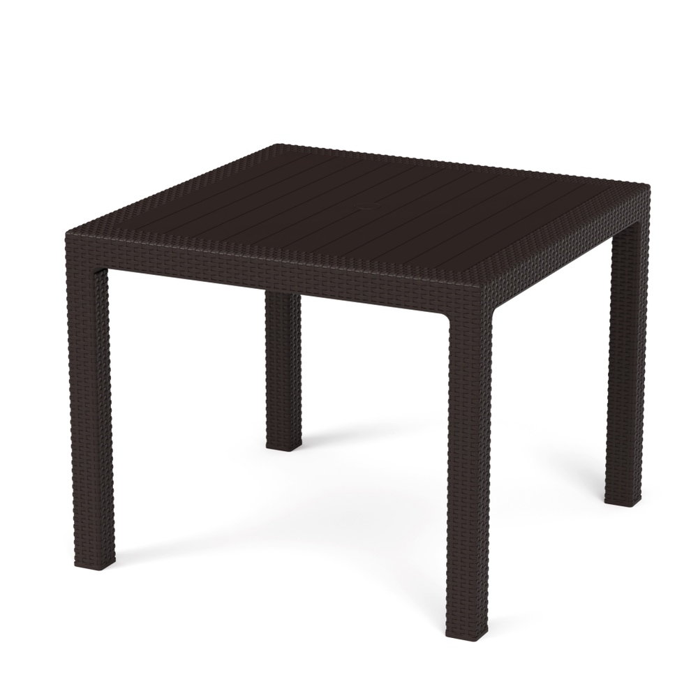 Стол "Ротанг-плюс", 945х945х740 мм, мокко, м8842