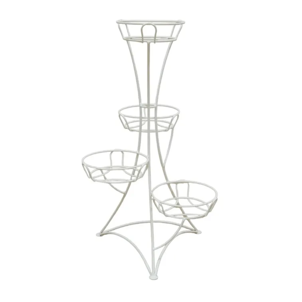 Подставка для цветов "Призма", белая