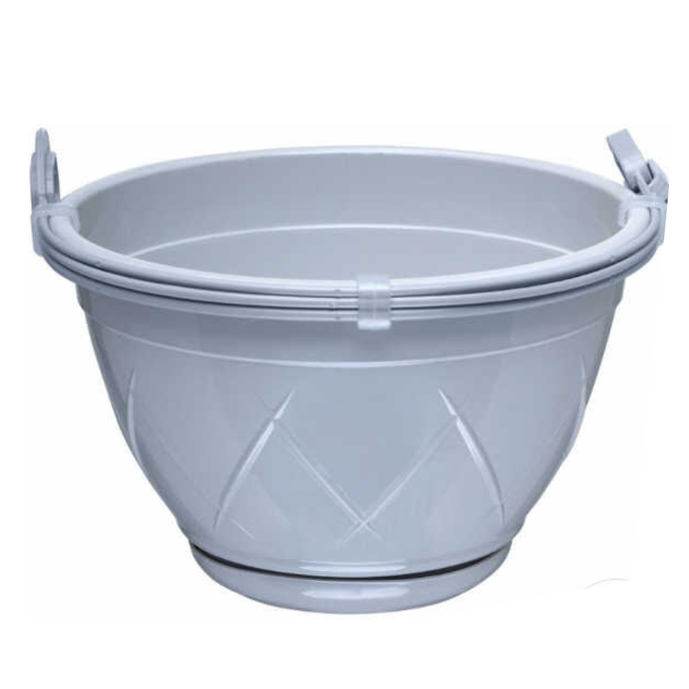 Горшок "Лилия", 2,5 л, дымчатый-серый, подвесная,