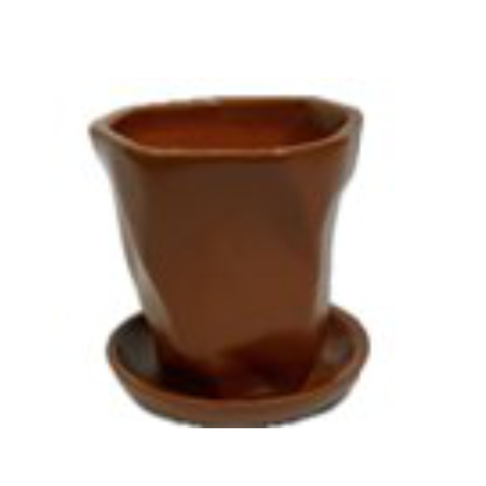 Горшок "Креатив", рыжий, 0,2 л