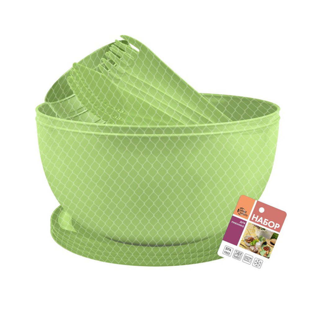 Набор для пикника, 3 персоны, 14 предметов, рт184412000