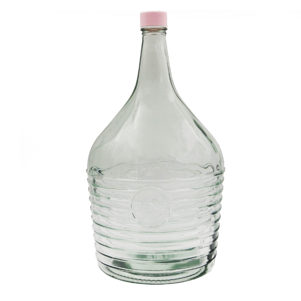 Бутылка стеклянная "Deniz", прозрачная, 6 л