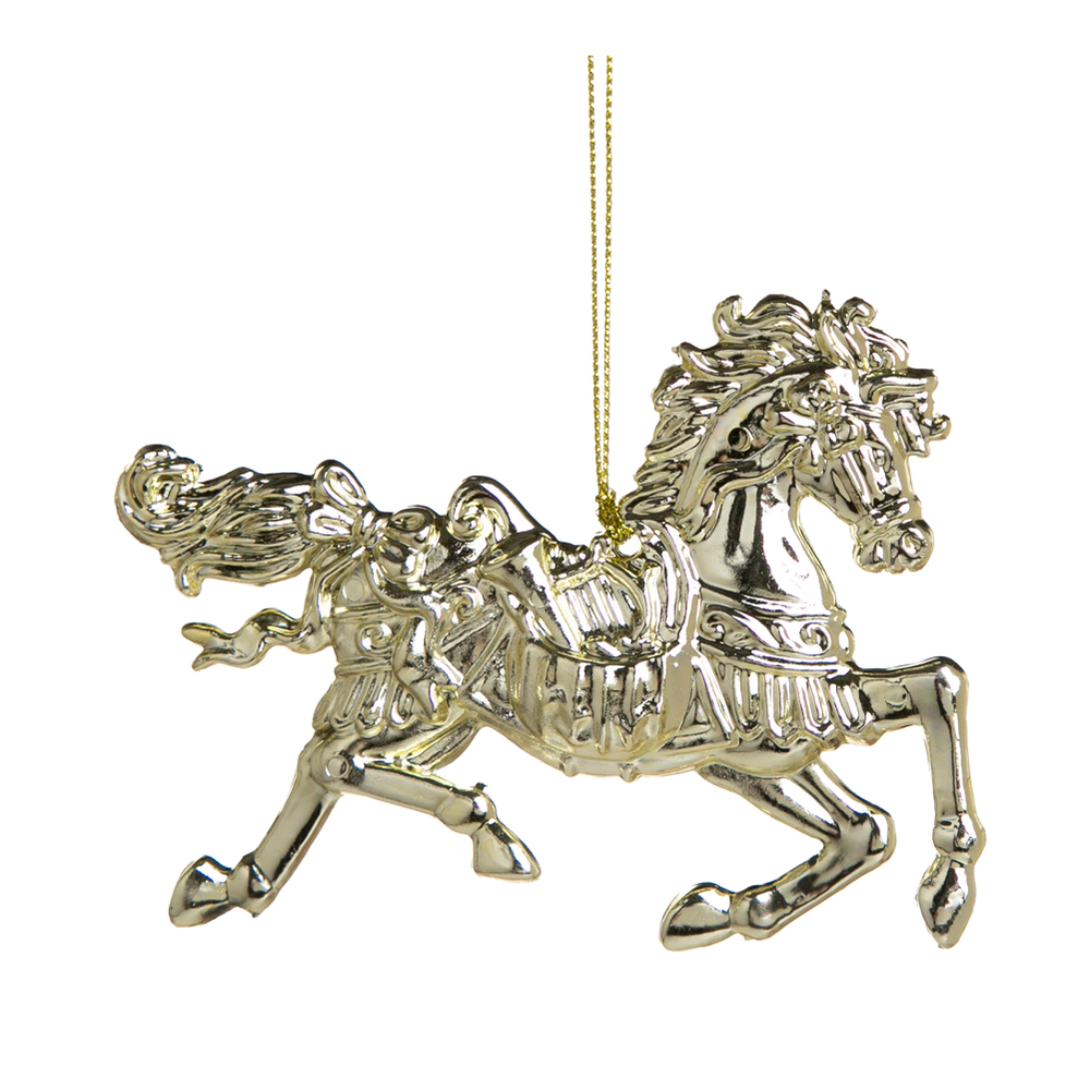 Подвесное украшение "Лошадка", золотая, 86722