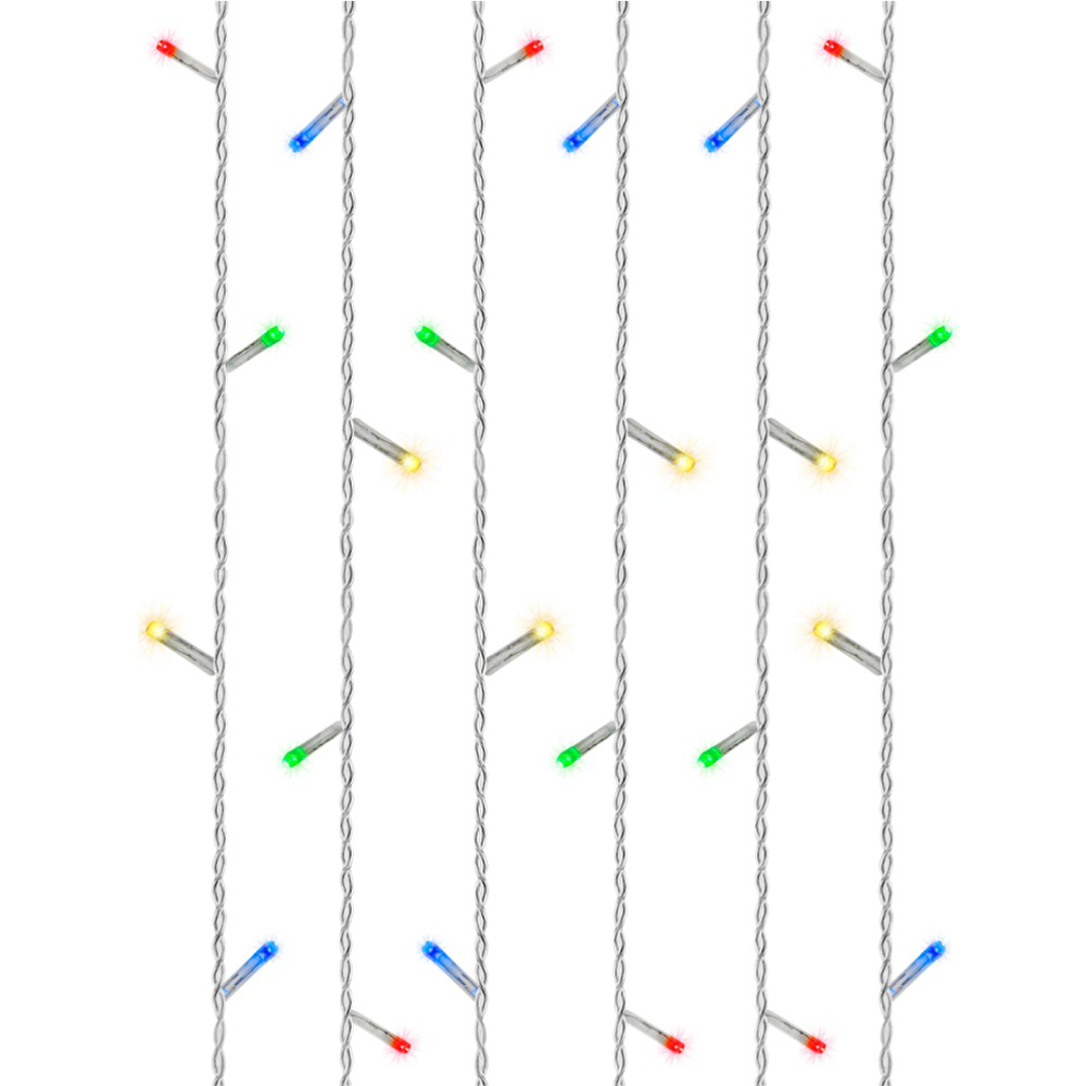 Гирлянда электрическая "Занавес", 3*2,7м, разноцветная, ГЗ-0045