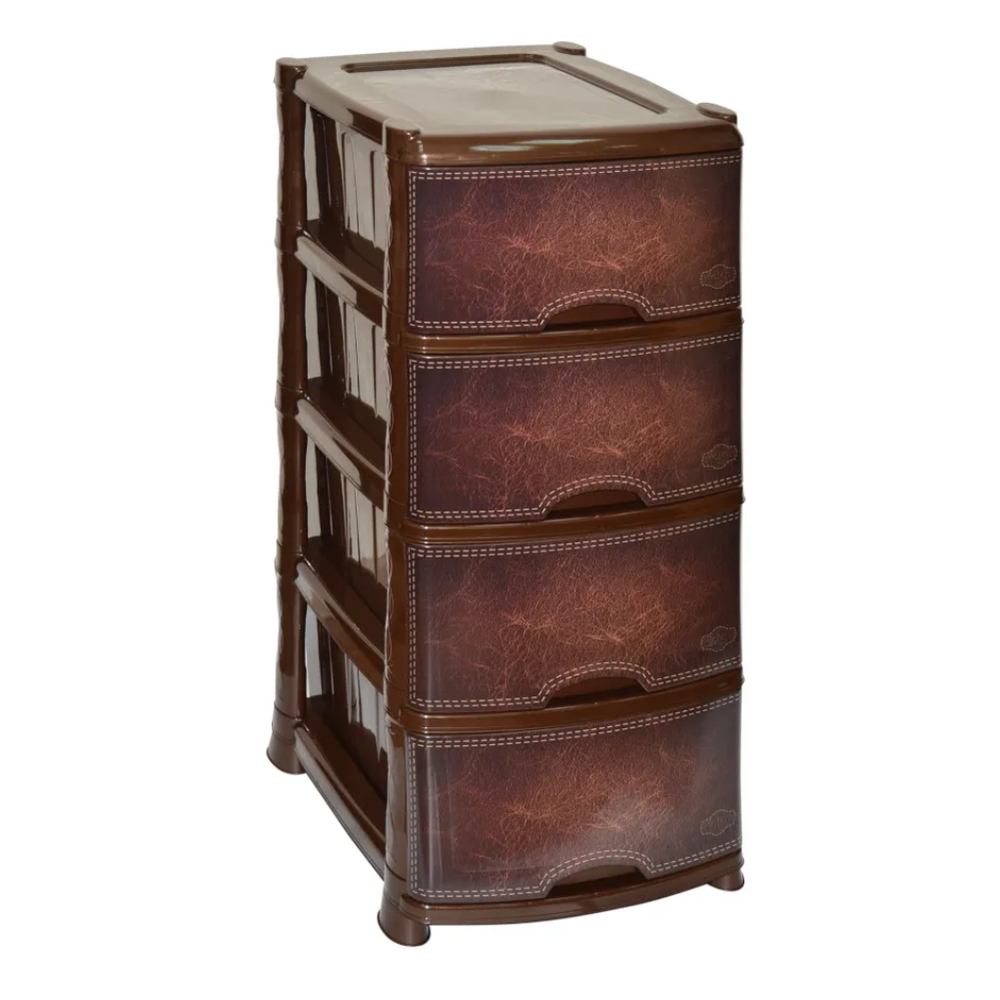 Комод "junior", 4 секции, с декором кожа, 035294