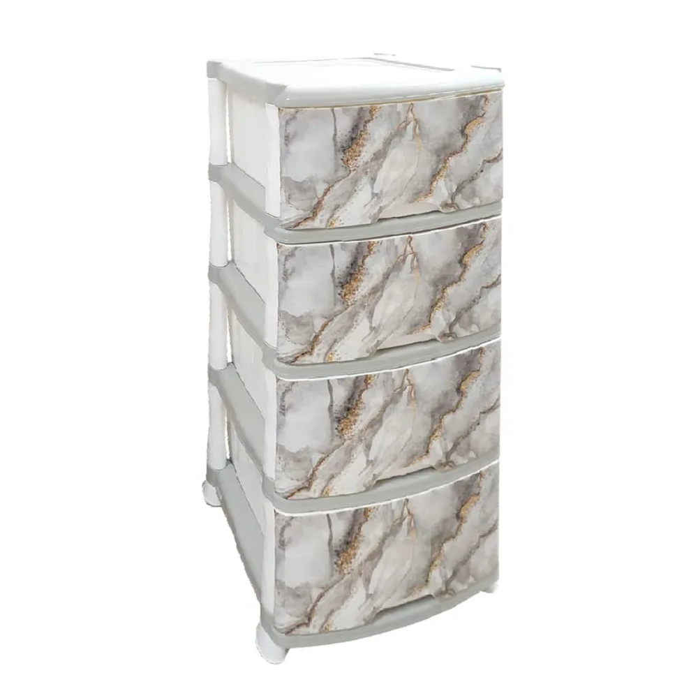 Комод "junior", 4 секции, с декором мрамор, 035250, венге