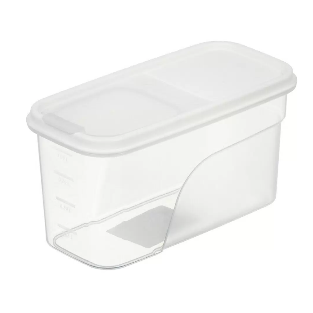 Контейнер для сыпучих продуктов, 1,2 л, белый, 461206