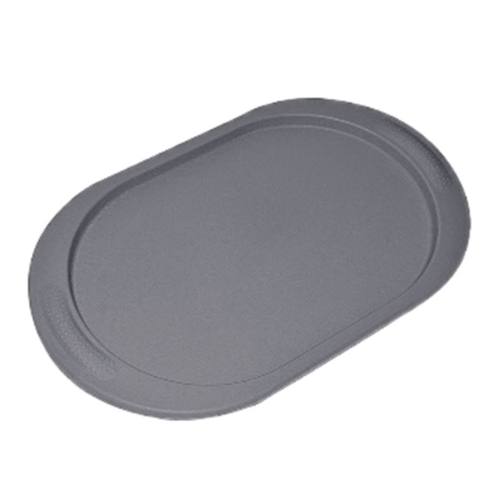 Поднос овальный, 48х29 см, серый, 410118