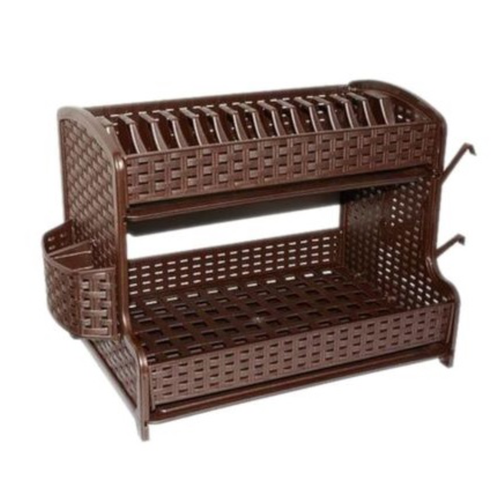 Сушилка "Ротанг", для посуды, 2 ярусная, коричневый, 270201