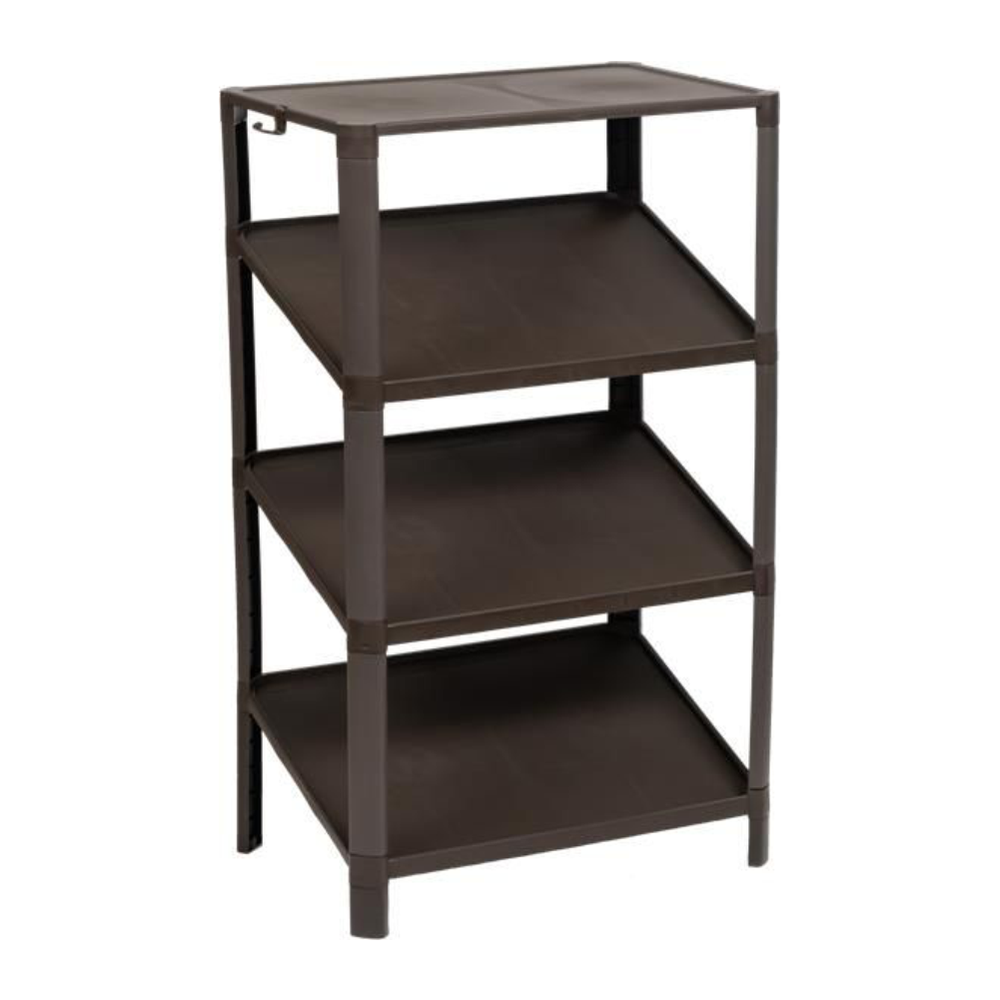 Этажерка "Vikea compact", для обуви, 4-х ярусная, черная, 785447