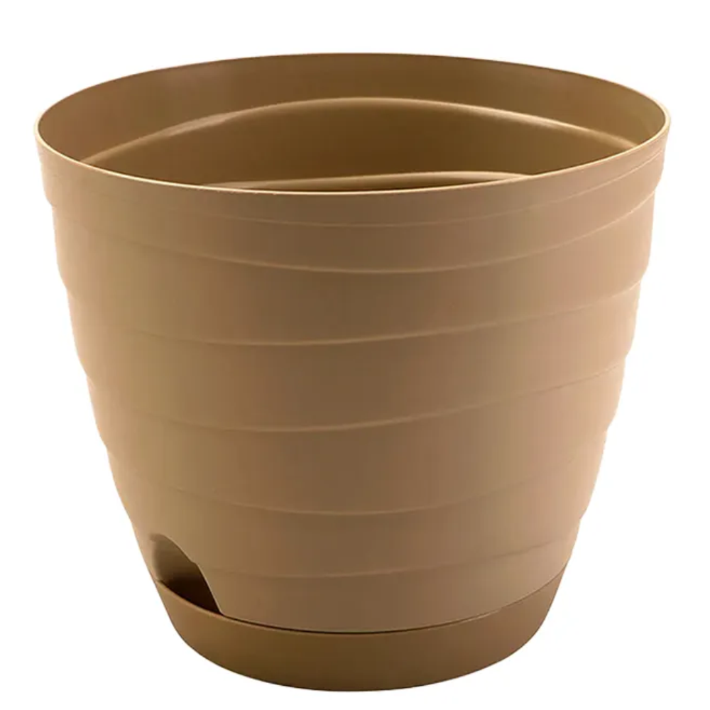 Горшок "Бриз", 0,7 л, бежевый-темный