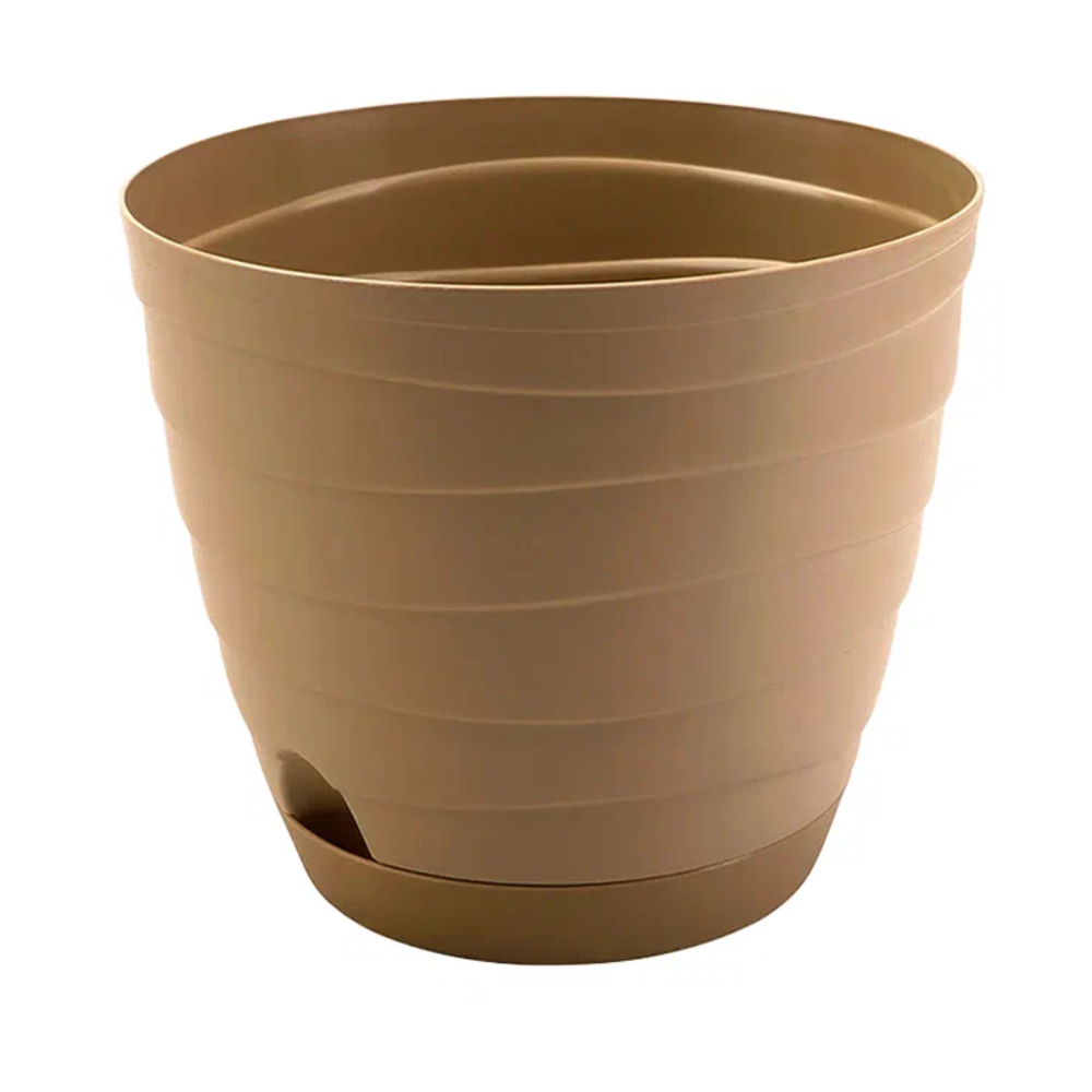 Горшок "Бриз", 1,7 л, бежевый-темный