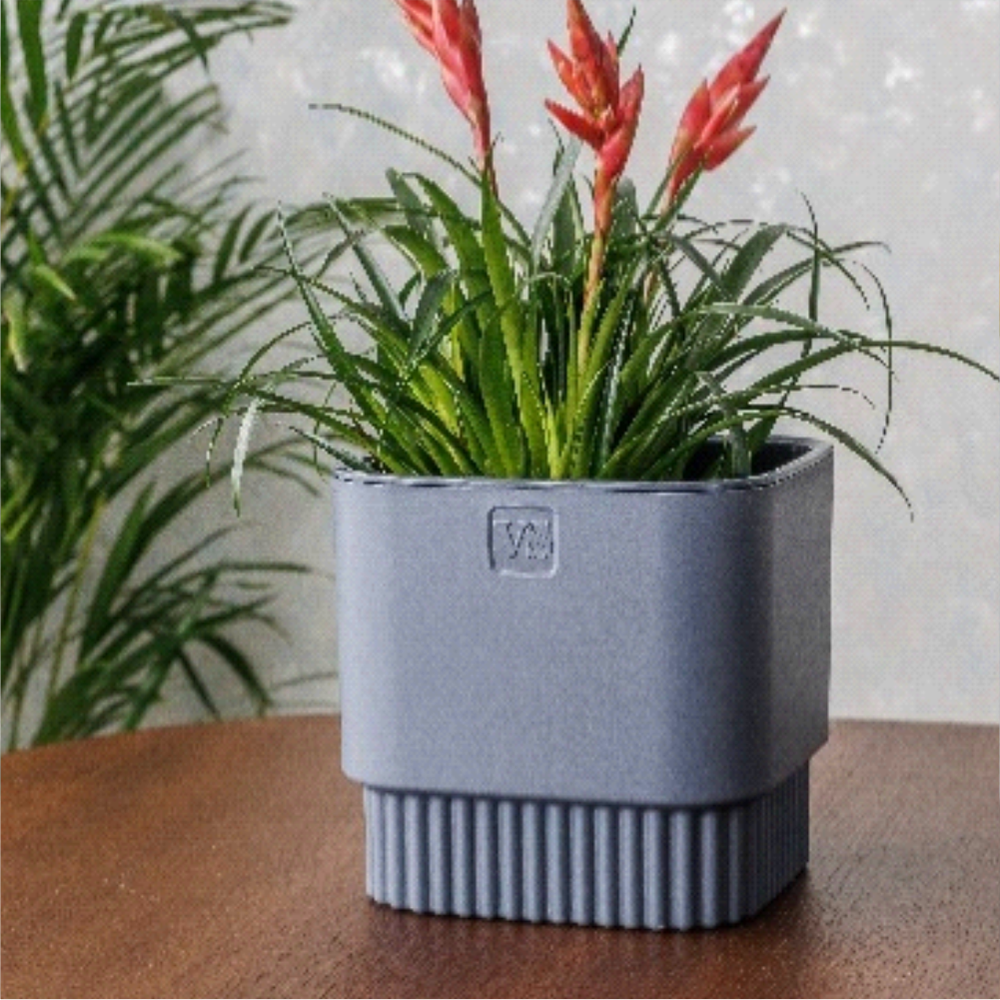 Горшок "Бостон", квадрат, 5,5 л, антрацит