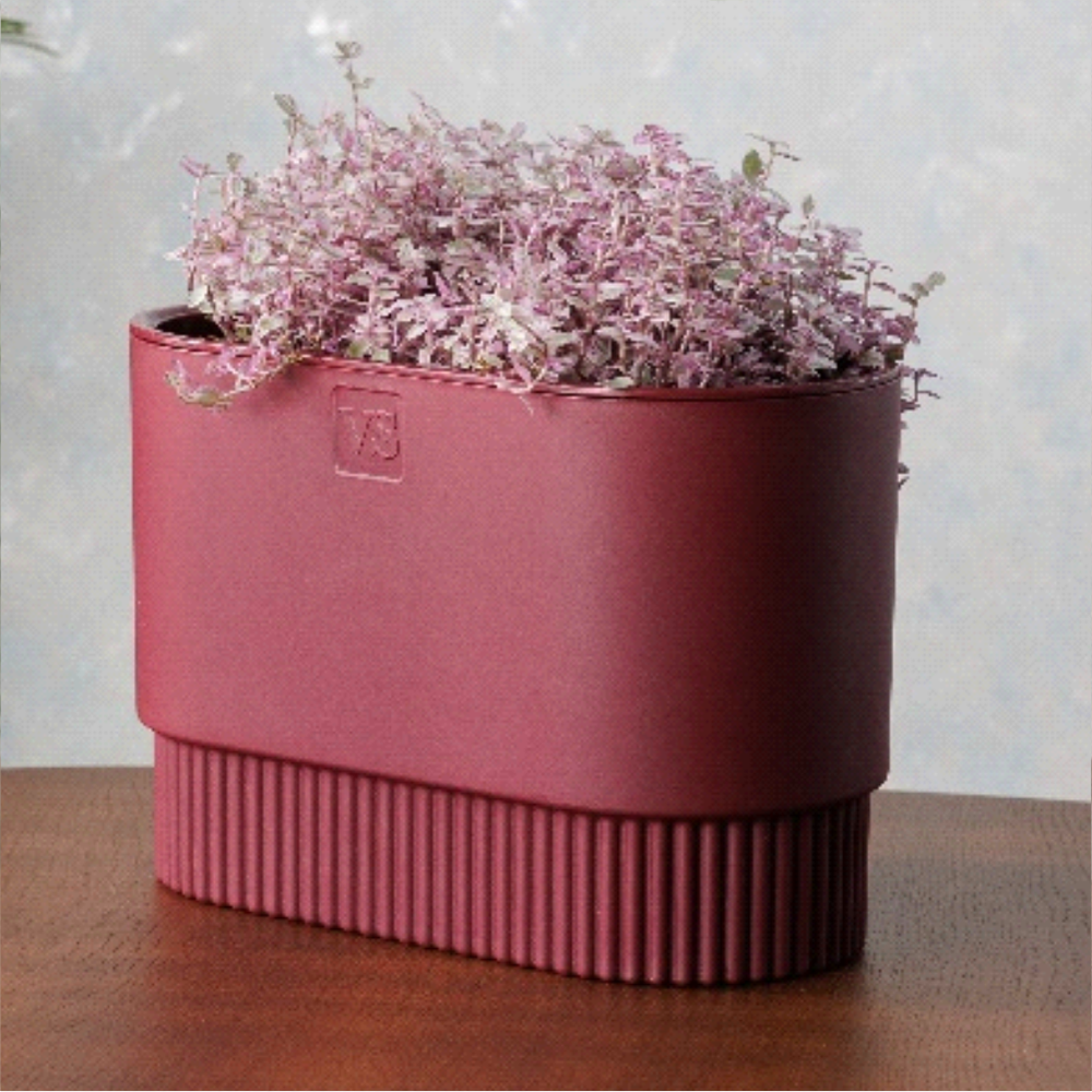 Горшок "Бостон", овал 7 л, бордо