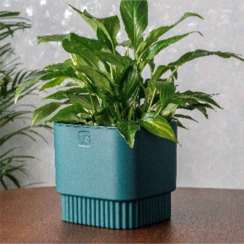 Горшок "Бостон", квадрат, 2,7 л, изумруд