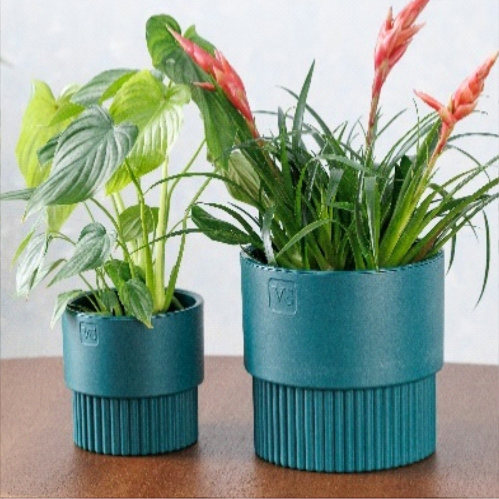 Горшок "Бостон", цилиндр, 4,5 л, изумруд