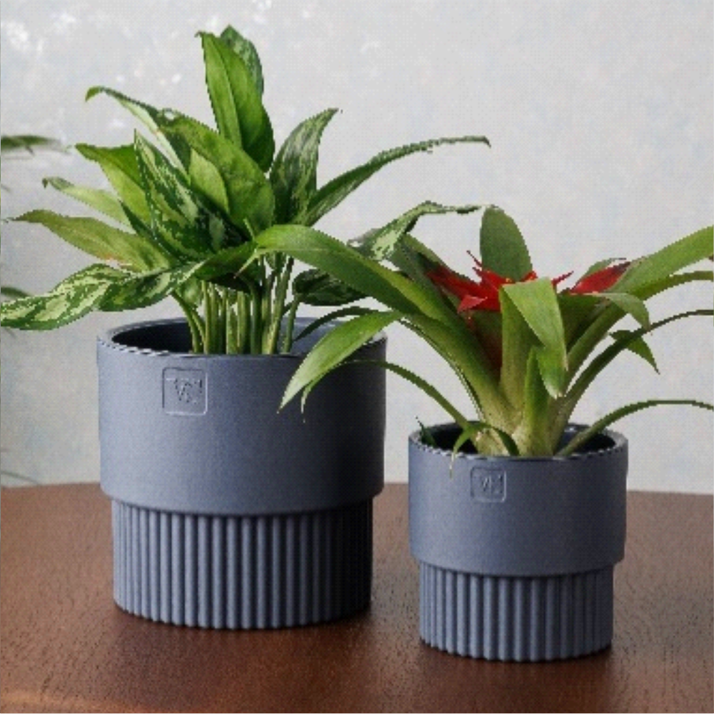 Горшок "Бостон", цилиндр, 4,5 л, антрацит