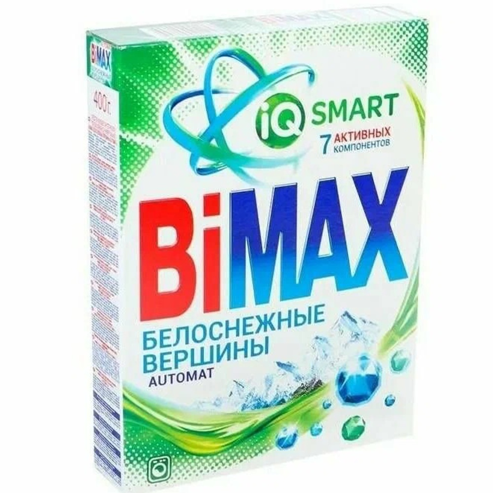 Порошок стиральный "Bimax", автомат, белоснежные вершины, 400 г