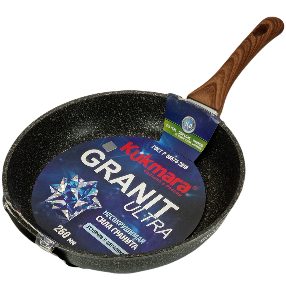 Сковорода "Кукмара", Granit ultra orig, 260 мм, сго260а