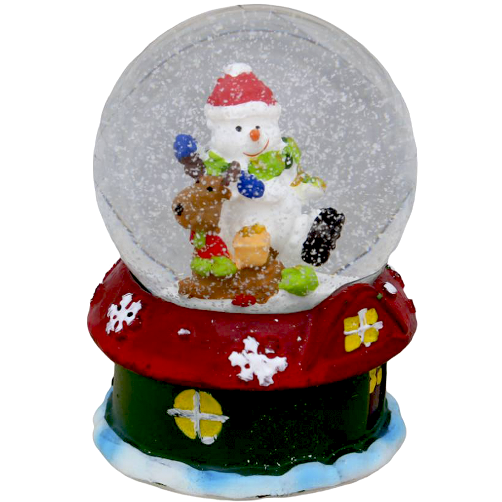 Снежный шар "Снеговик с подарками", Т-9880
