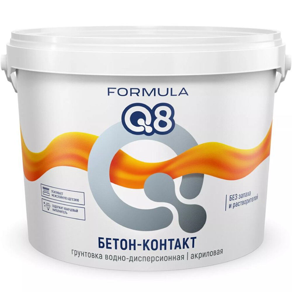 Грунтовка бетон-контакт "Formula Q8", ВД, 1,4 кг