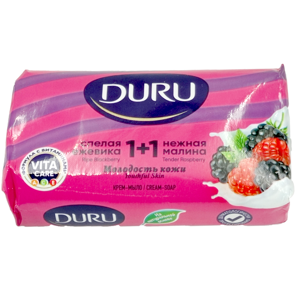 Мыло "Duru", Малина-ежевика, 80 г