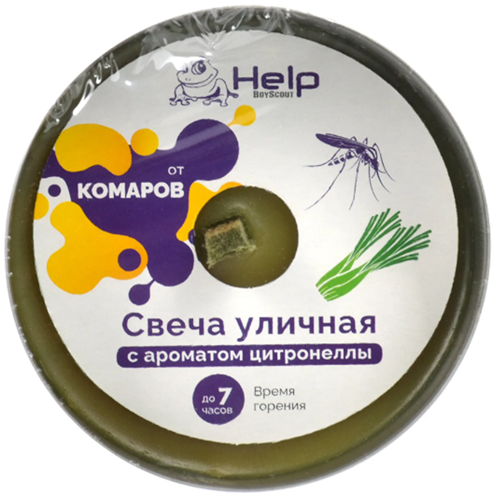 Свеча уличная "Help", от комаров