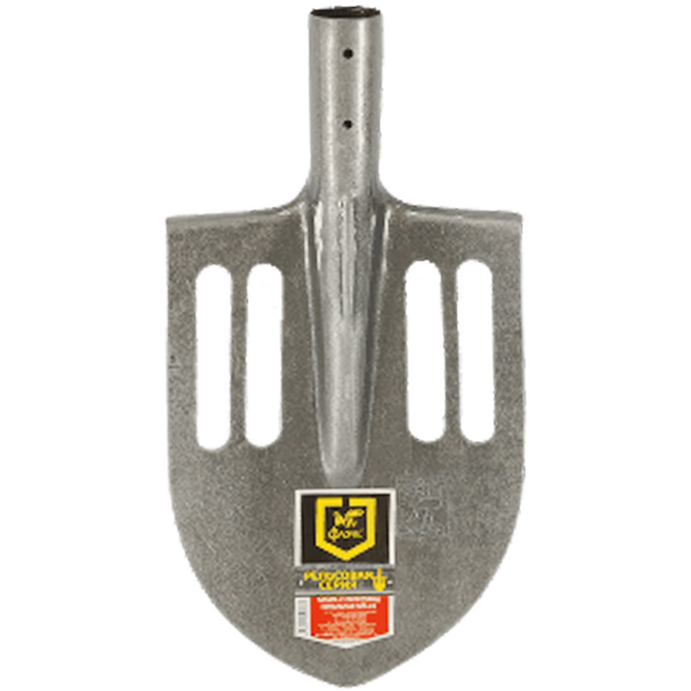Лопата штыковая "Флорис", с прорезями, рельсовая сталь, ЛПК-01