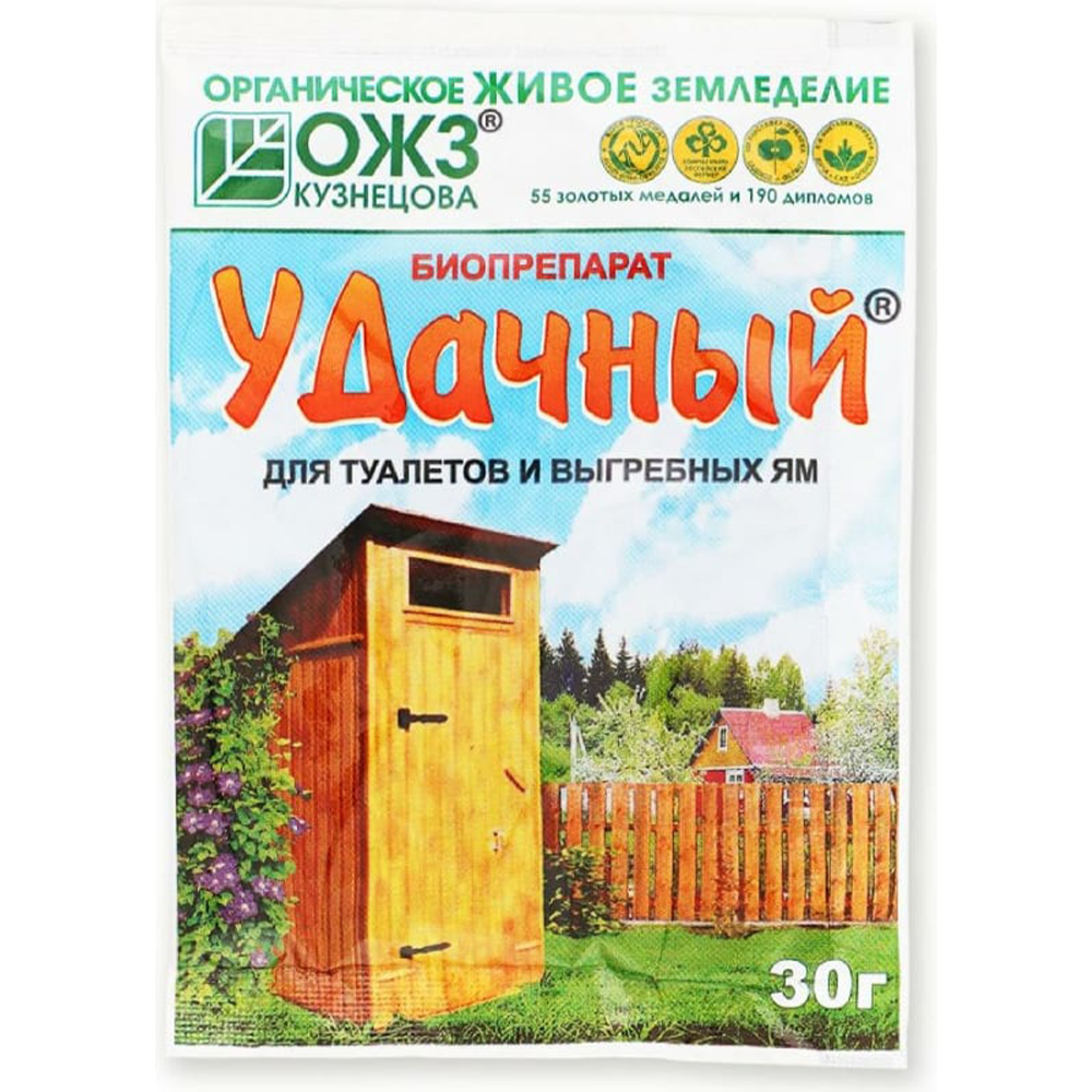 Биопрепарат "Удачный", для туалетов и выгребных ям, 30 г