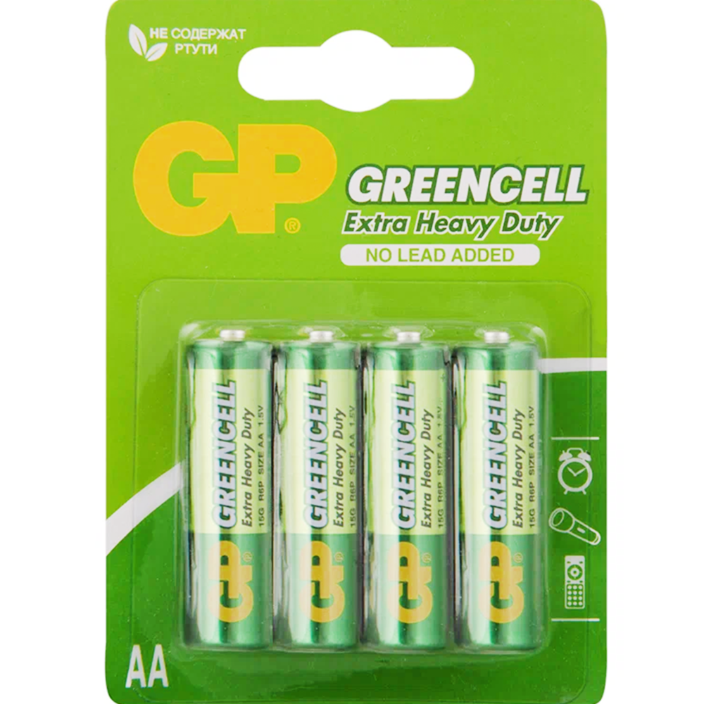Батарейка "GP GreenCell", АА (R6), BL4