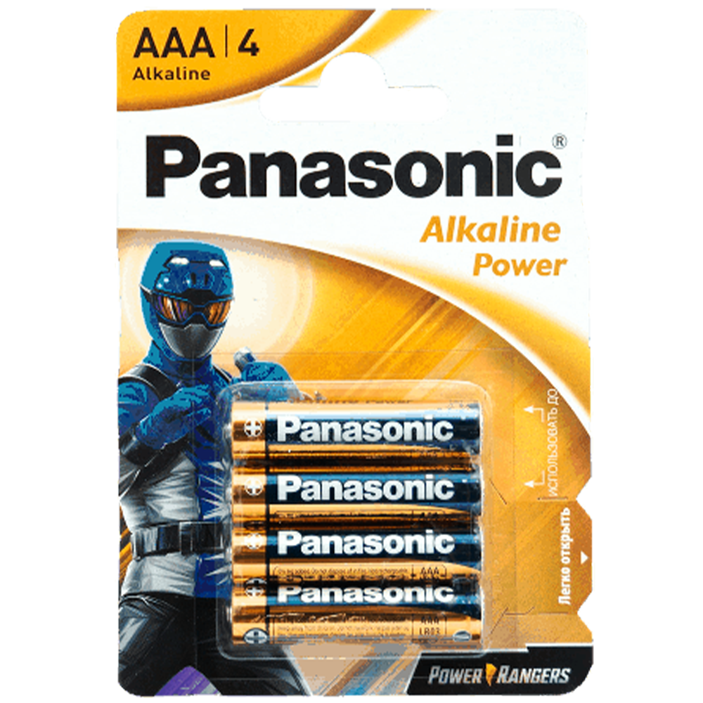 Батарейки алкалиновые "Panasonic", AAA (LR30