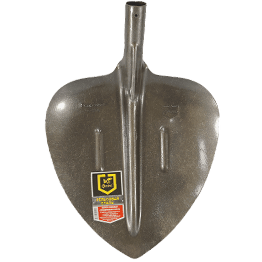 Лопата совковая "Флорис", сердцевидная, рельсовая сталь, ЛСС-01