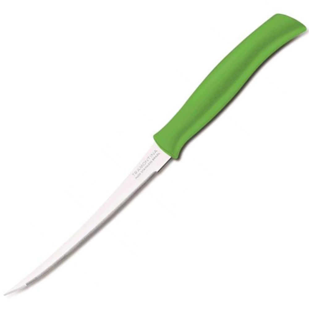 Нож "Athus", зубчатый, зеленый, 12,5 см