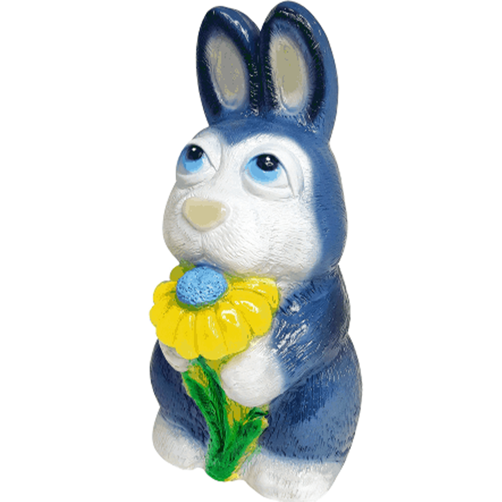 Фигура садовая "Кролик с ромашкой", гипсовая