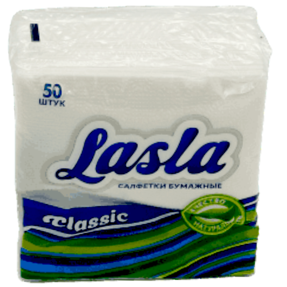 Салфетки "Lasla Classic", белые, 50 шт