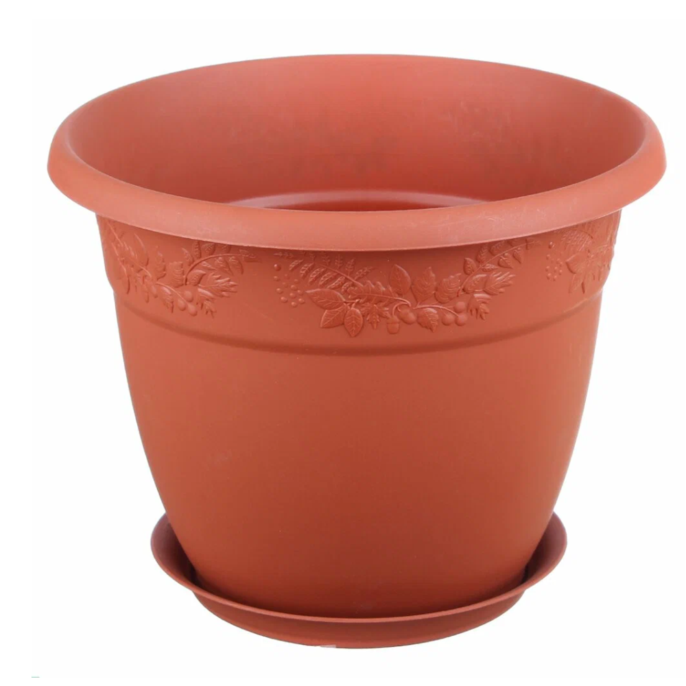 Кашпо "Рябина", 3,6 л, терракотовый