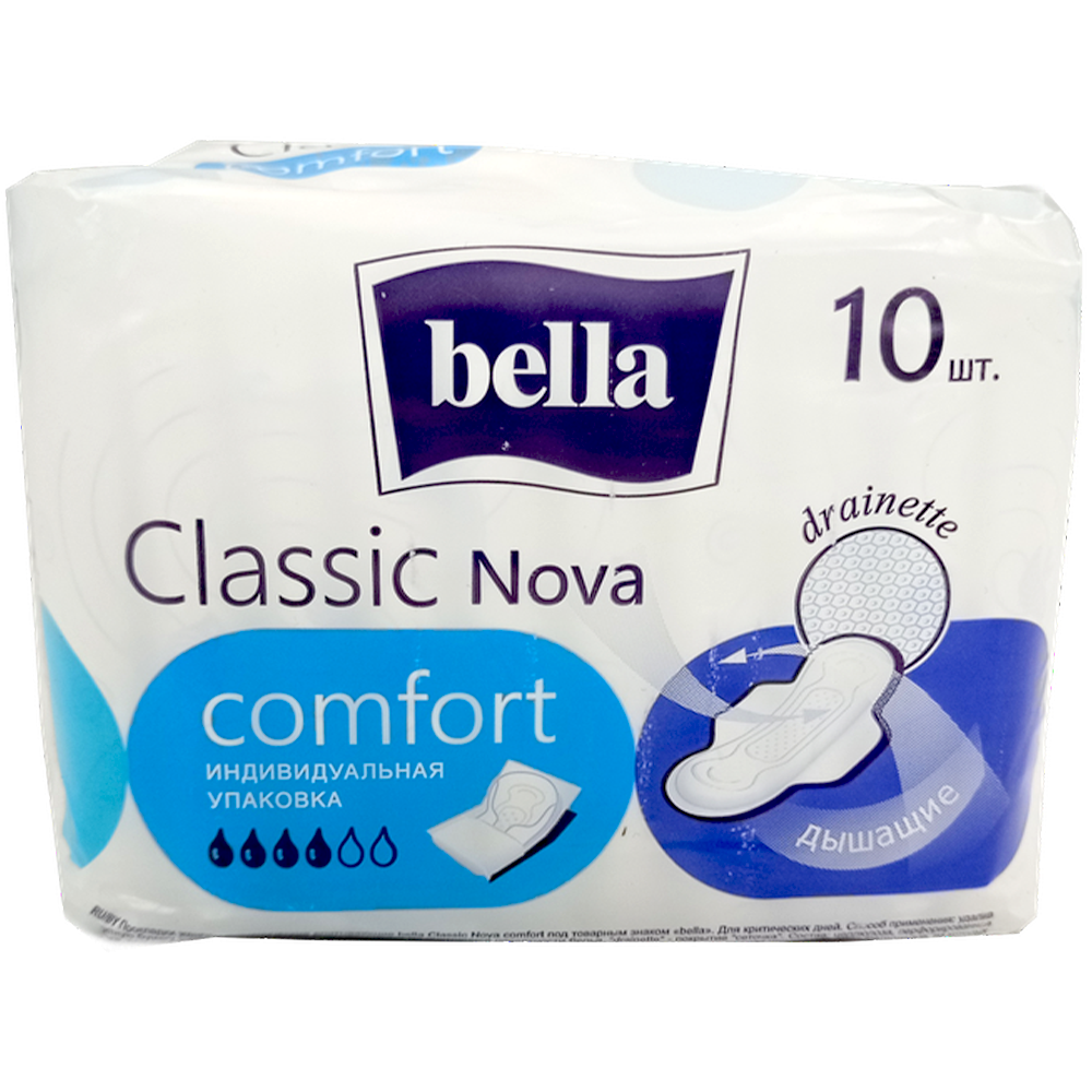 Прокладки "Bella Classic Nova, Komfort, 10 шт